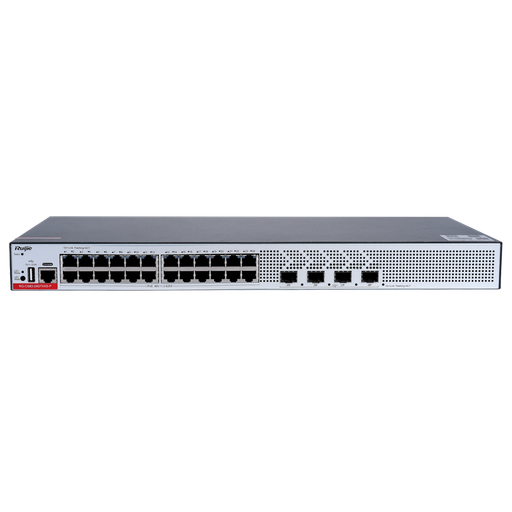 [RG-CS83-24GT4XS-P] RG-CS83-24GT4XS-P - Switch Cloud Gestionable L3 - 24 puertos PoE RJ45 + 4 puertos SFP+ - 24...