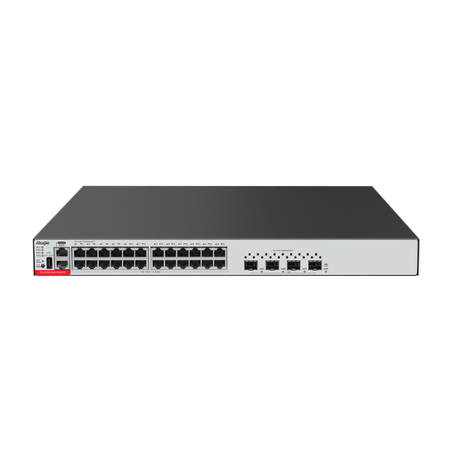 [RG-CS83-24GT4XS-PD] RG-CS83-24GT4XS-PD - Switch Cloud Gestionable L3 - 24 puertos PoE RJ45 + 4 puertos SFP+ - 24...