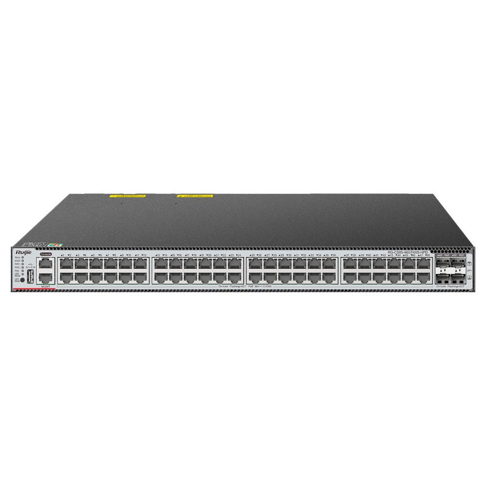 RG-CS85-48GT4XS-HPD - Switch Cloud Gestionable L3 - 48 puertos PoE RJ45 + 4 puertos SFP+ - 48...