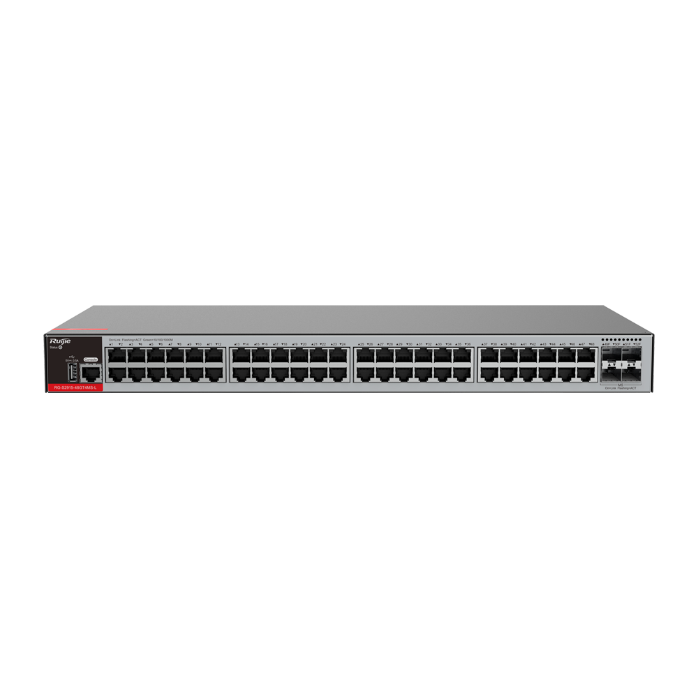 RG-S2915-48GT4MS-L - Switch Cloud Gestionable L2+ - 48 puertos RJ45 + 4 puertos SFP 2.5 -...