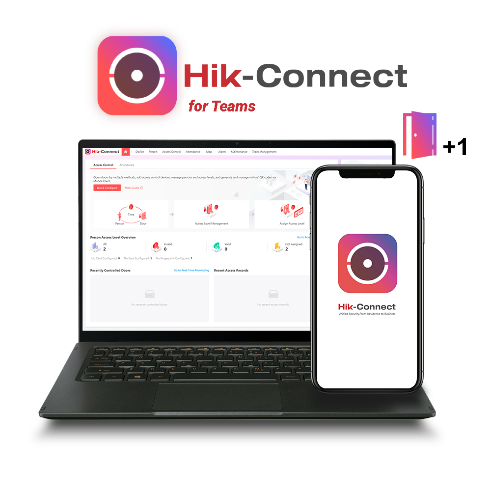 Hikvision HC-AC&TA/1Door/1Y - Licencia cloud Hik-Connect Teams control de acceso 1 puerta / 1 año
