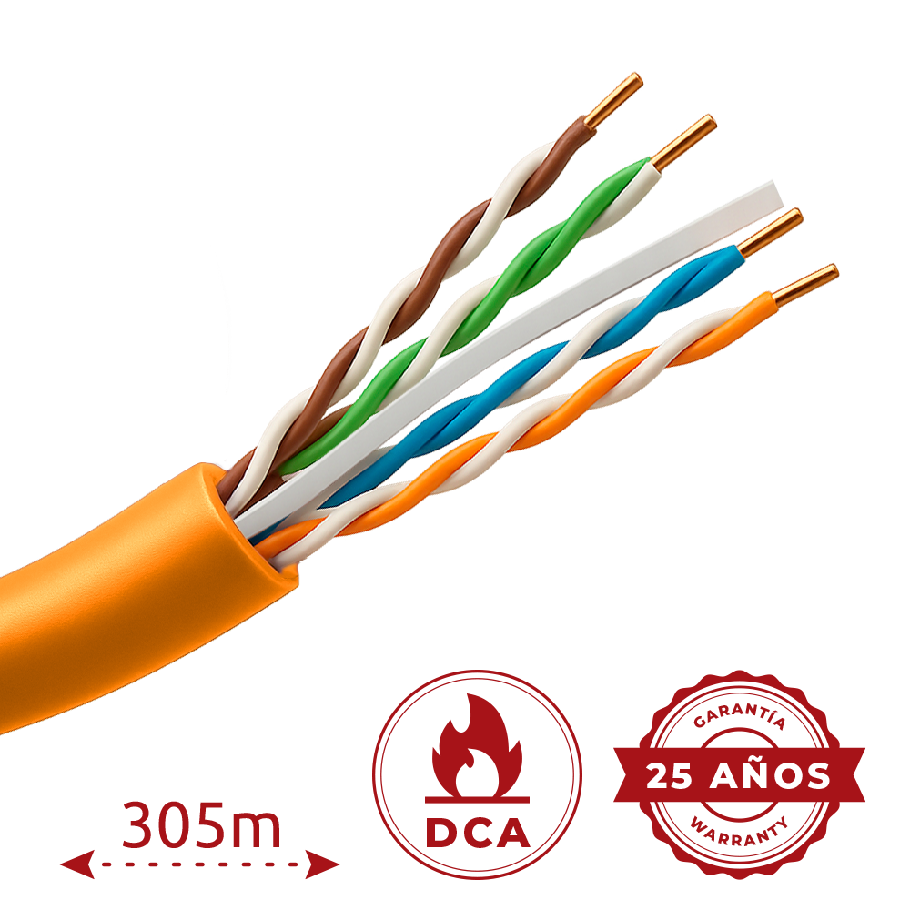 Uniview UV-UTP6-305-BC-LSZH-Dca-OR - Cable UTP 305m Cat6