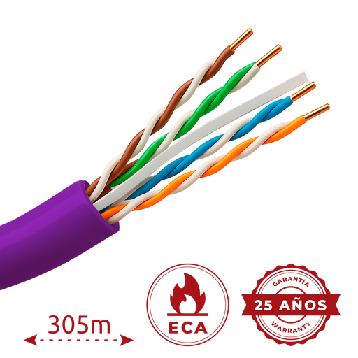 [UV-UTP6-305-BC-PVC-Eca-PU] Uniview UV-UTP6-305-BC-PVC-Eca-PU - Cable UTP 305m Cat6