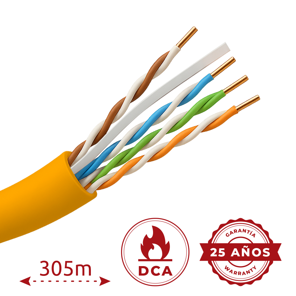 Uniview UV-UTP6-305-LSZH-Dca-OR - Cable UTP 305m Cat6