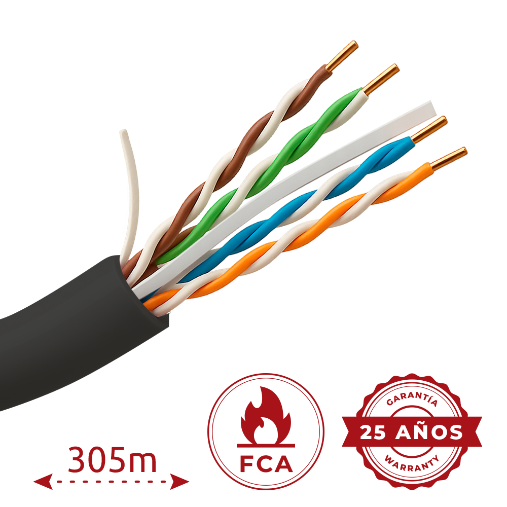 Uniview UV-UTP6-305-OUTDOOR - Cable UTP 305m Cat6