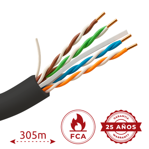 [UV-UTP6-305-OUTDOOR] Uniview UV-UTP6-305-OUTDOOR - Cable UTP 305m Cat6