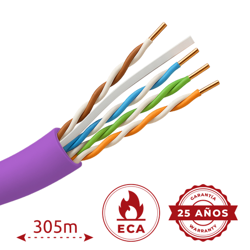 [UV-UTP6-305-PVC-Eca-PU] Uniview UV-UTP6-305-PVC-Eca-PU - Cable UTP 305m Cat6
