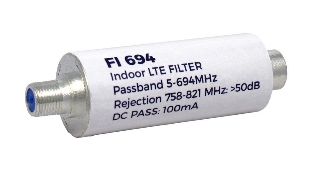 FI 694 · Filtro para interior. Frec: 5-694MHz Rachazo <60dB.