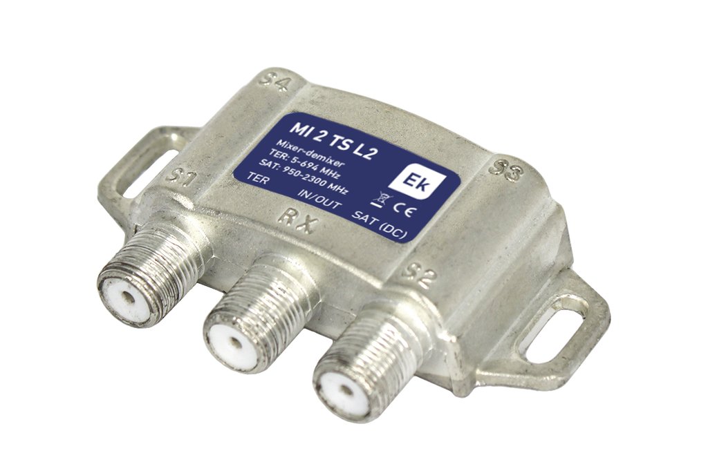 MI 2 TS L2 · Mezclador/desmezclador TER/SAT. 1dB (TER) / 1,5dB (SAT).