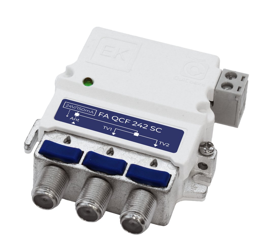 FA QCF 242SC · Fuente alim. 2 salidas F. 24Vdc/150mA. Sin cable de red.