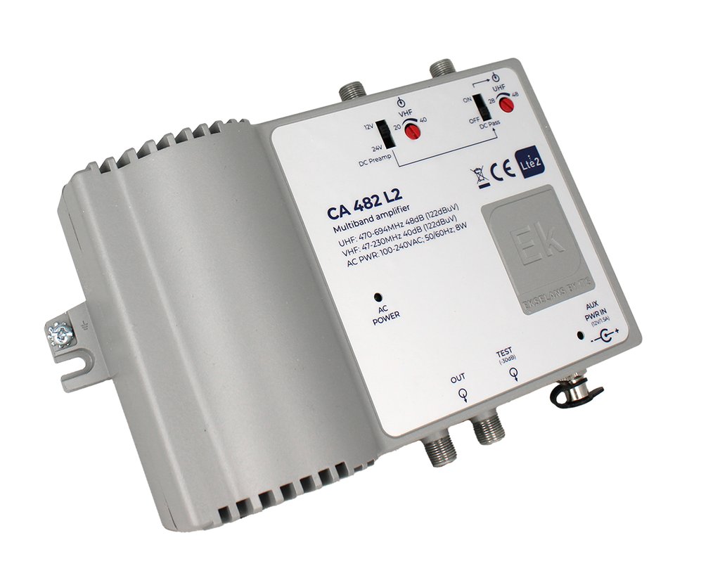 CA 482 L2 · Central alta potencia 2 IN. VHF/UHF, UHF 48dB/122dBuV.