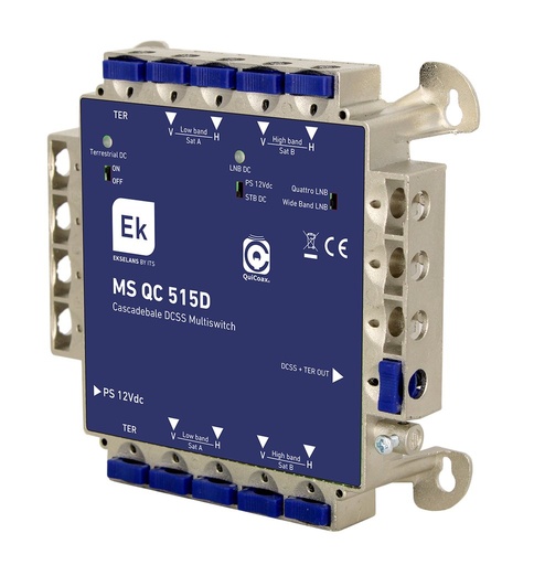 [090014] MS QC 515D · Multiswitch TER+5SAT estrella/cascada 5 usuarios