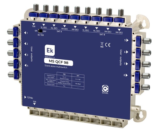 [090045] MS QCF 98 · Multiswitch TER+8SAT estrella 8 usuarios
