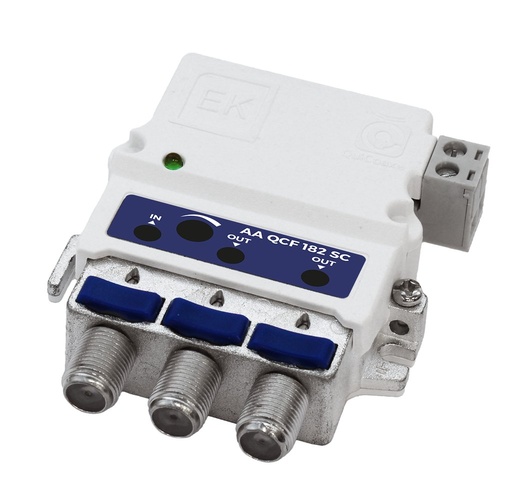 [111018] AA QCF 182 SC · Amplif. de apartamento. 1 entrada TER 2 OUT. 18dB/2x 110dBμV SIN CABLE