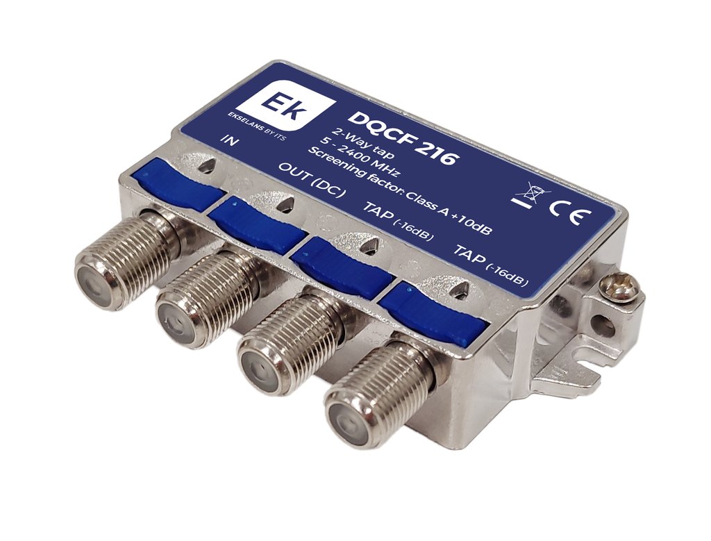 DQCF 216 · Derivador 2 salidas. 5-2300MHz. - 16dB. Clase A