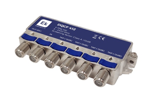 [142038] DQCF 412 · Derivador 4 salidas. 5-2300MHz. - 12dB. Clase A