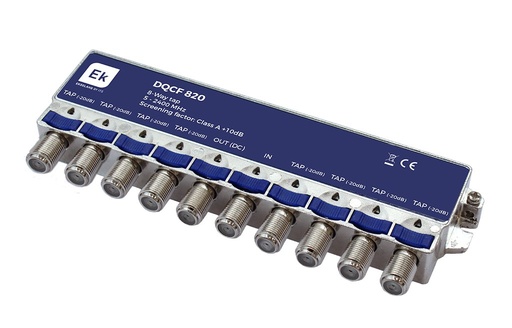 [142046] DQCF 820 · Derivador 8 salidas, 20dB, QUICOAX