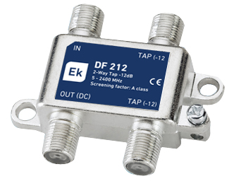 DF 212 · Derivador 2 salidas. 5-2300MHz. - 12dB. Clase A
