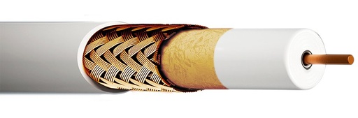 [151042] CCR 96+D · Cable coax. de 6,8mm conductor Cu 1,13mm. 96 hilos. Malla Cu. PVC CPR Dca. 100m .Precio por metro.