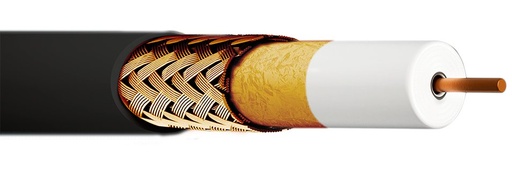 [151046] CCR 96N+ · Cable coax. 6,8mm conductor Cu 1,13mm. 96 hilos. PE negro. 100m .Precio por metro.