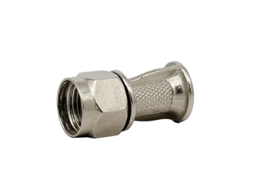[162017] CFR 5 EK · Conector F macho roscado con ring para cable 4,8-5,2mm.