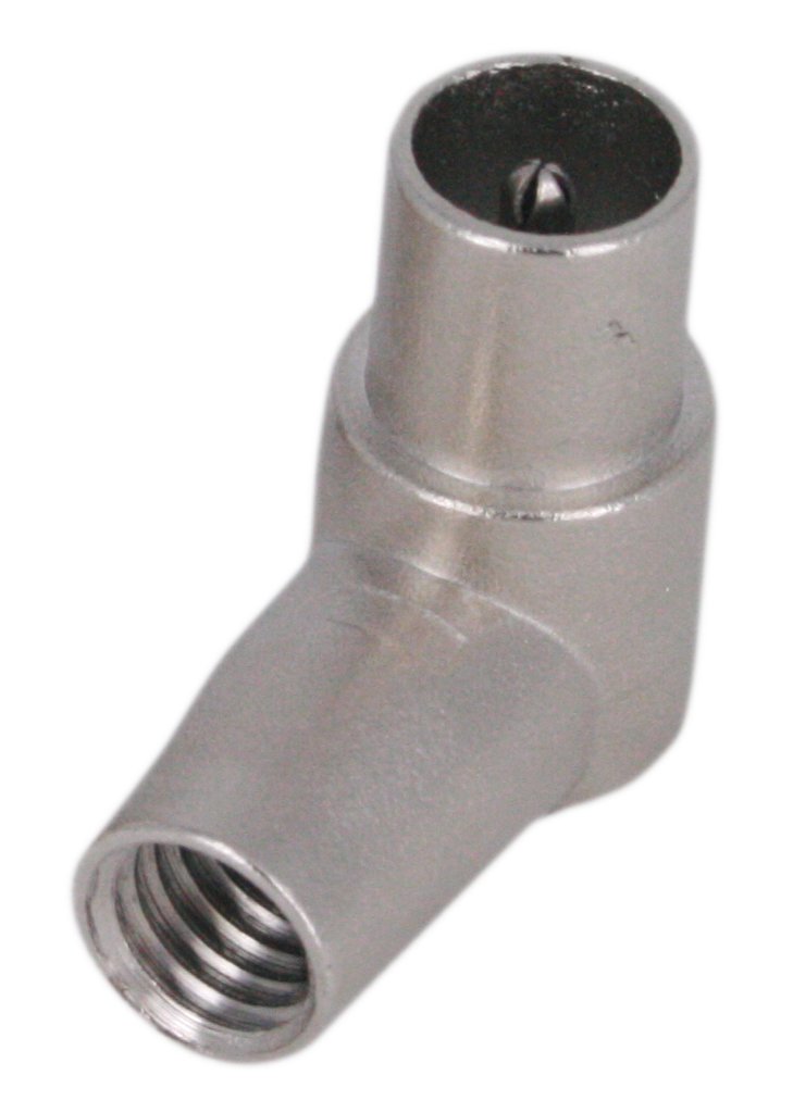 C 95 M49 · Conector IEC 9,5 macho acod. Metal. Cable 4,7-5,1