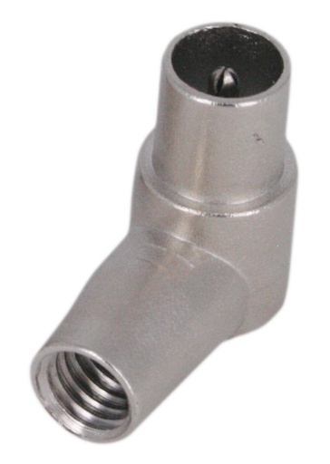 [162012] C 95 M49 · Conector IEC 9,5 macho acod. Metal. Cable 4,7-5,1