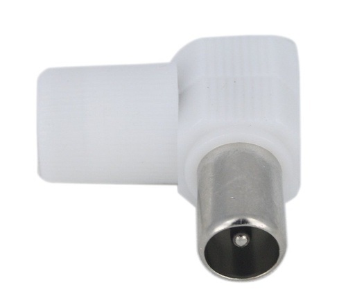 [162008] C 95P-M · Conector IEC 9,5mm macho 90º para cable 6,6-6,9mm