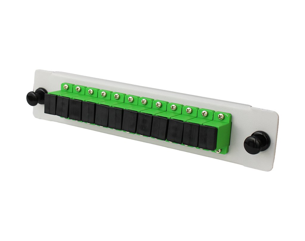 ARS 12 · Placa con 12 adaptadores SC/APC montados para RS 24-12