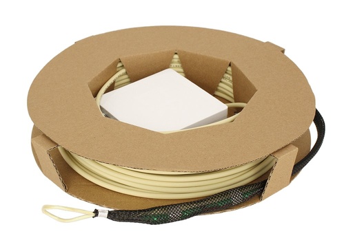 [361120] PFR 30 DEK · Caja conectorizada 2 x SC/APC antipolvo pigtail y 2 fibras conectoriz. 30m Dca