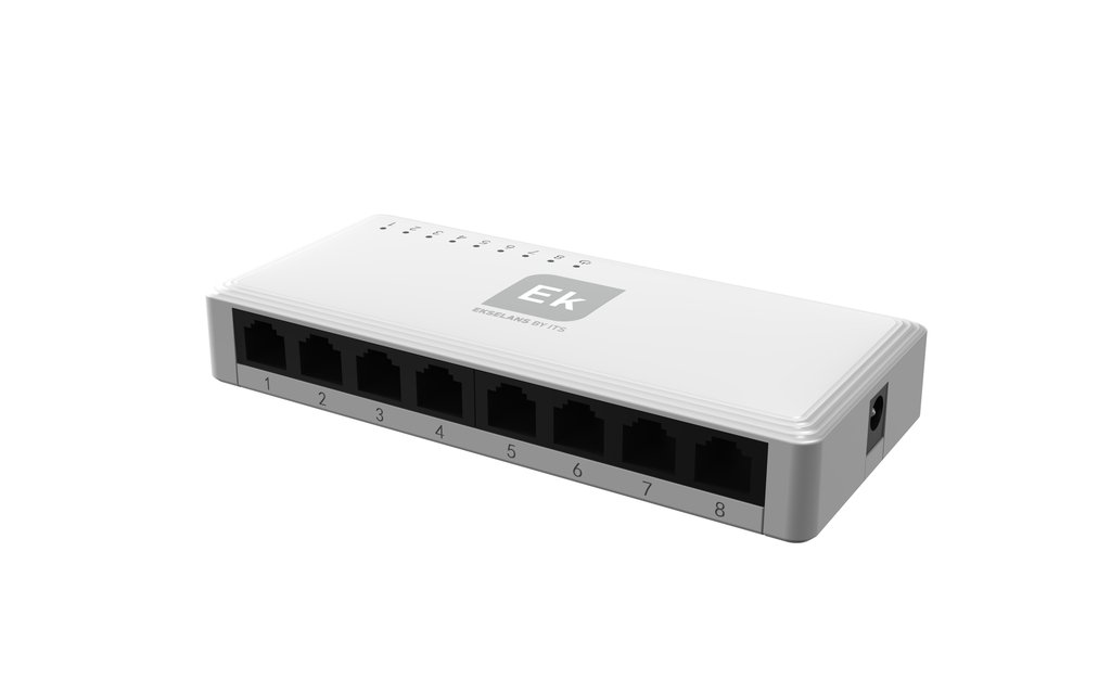 SW8 P · Switch Ethernet 8 puertos 10/100/1000. Carcasa plástica