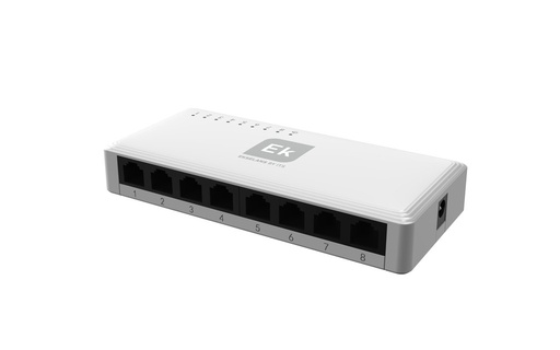 [334103] SW8 P · Switch Ethernet 8 puertos 10/100/1000. Carcasa plástica