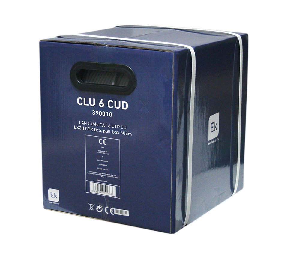 CLU 6 CUD · Cable LAN CAT6 U/UTP CU LSZH CPR Dca .Precio por metro.