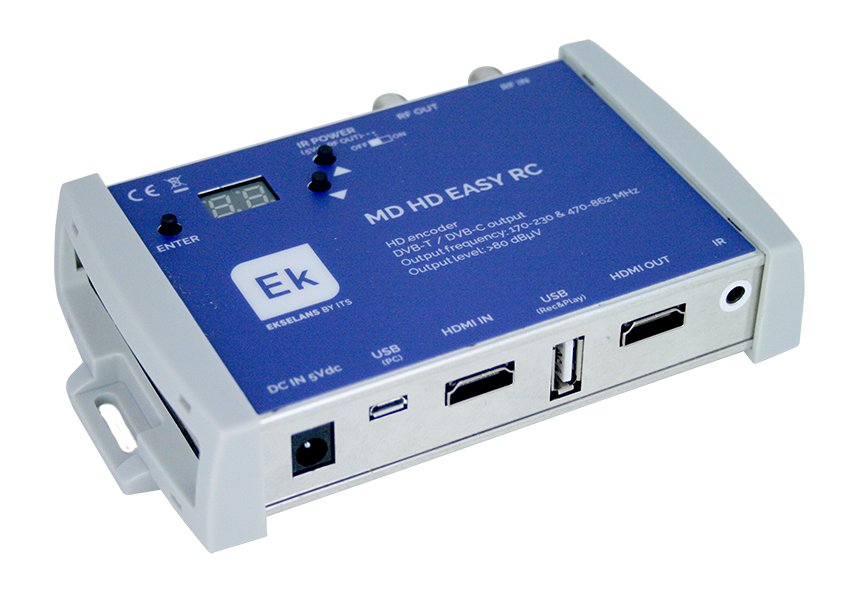MD HD EASY RC · Modulador digital HD COFDM + loop HDMI + USB + IR incluido + mix TER