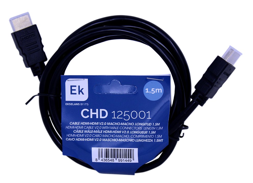 CHD · Cable HDMI macho / HDMI macho V2.0 1,5m