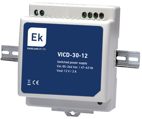 VICD-30-12 · Fuente 12 Vdc/2A. Para carril DIN