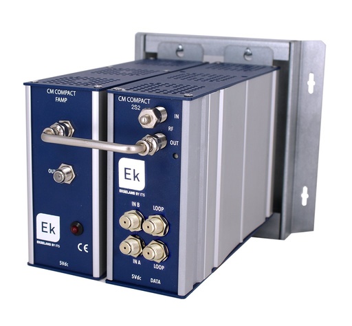 [085011] CM COMPACT PLUS 2S2 · Transmodulador compacto 2 IN / 2 tuners / 2 out. Incluye F.A y Amplificador.