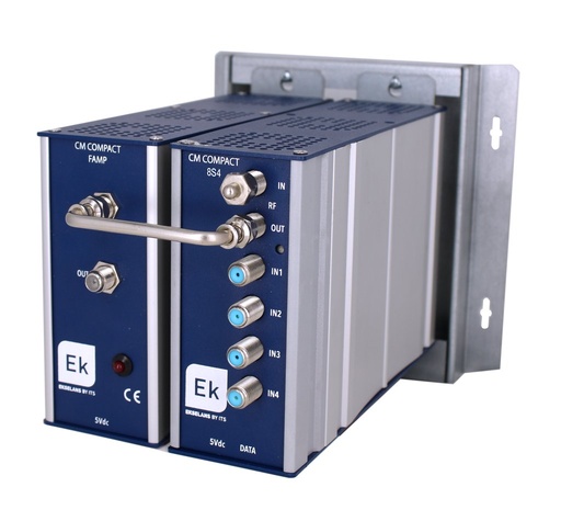 [085007] CM COMPACT PLUS 8S4 · Transmodulador compacto 4 IN / 8 tuners / 4 out. Incluye F.A y Amplificador.