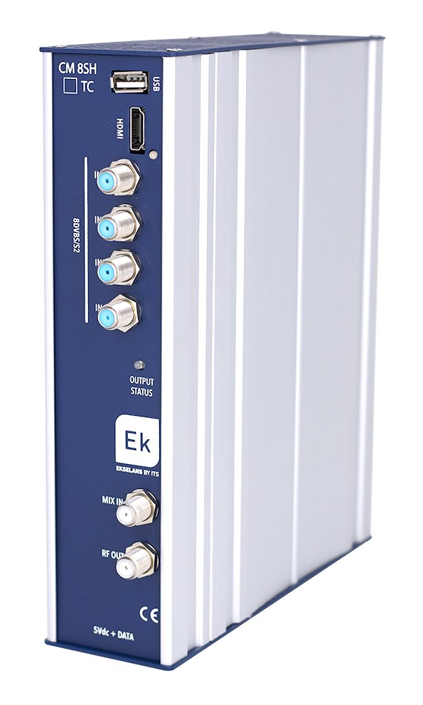 CM 8SH-TC · Transmodulador 8 tuners S2. 4xCOFDM/QAM flex