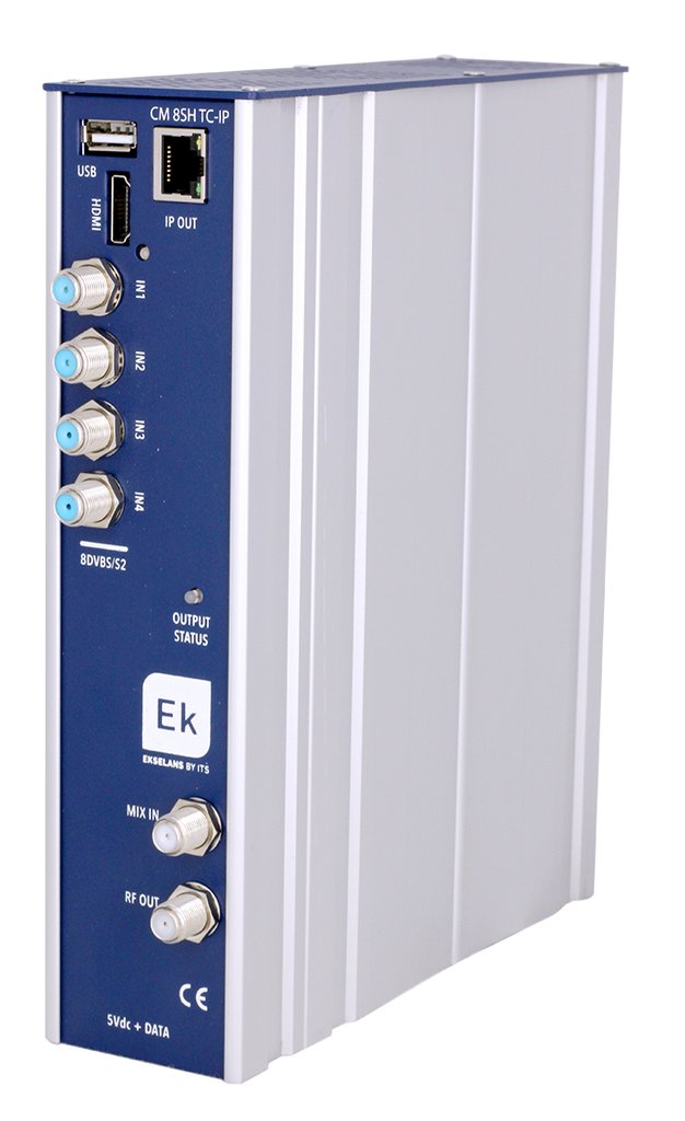 CM 8SH-TC/IP · Transmodulador 8 tuners S2. 4xCOFDM/QAM flex + IP