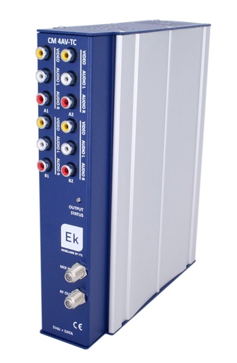 [082003] CM 4AV-TC · Modulador QUAD CVBS. 1x COFDM/QAM