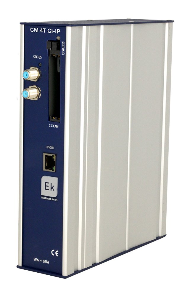 CM 4T-CI-IP · Transmodulador 4 tuners T/T2/C. Salida IP + 2CI