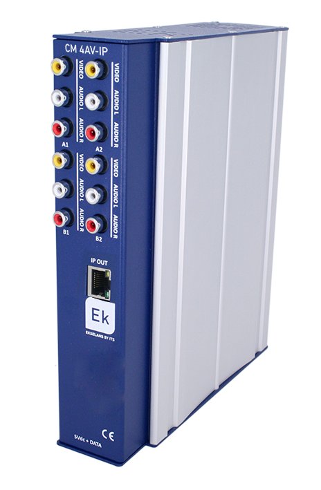 CM 4AV-IP · Modulador QUAD CVBS. 16 streams IP.