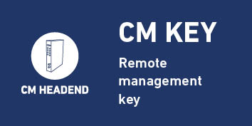 CM KEY · Clave para acceso a telegestión cabecera CM