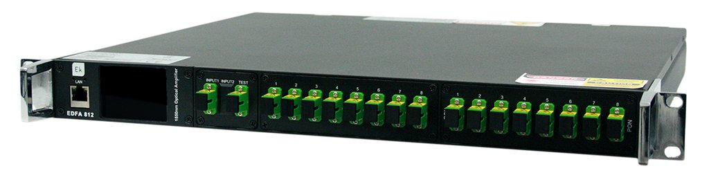 EDFA 812 · EDFA 8 vías + multiplexor. 24dBm