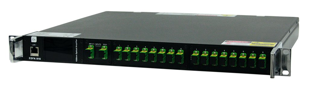 EDFA 816 · EDFA 8 vías + multiplexor. 27dBm