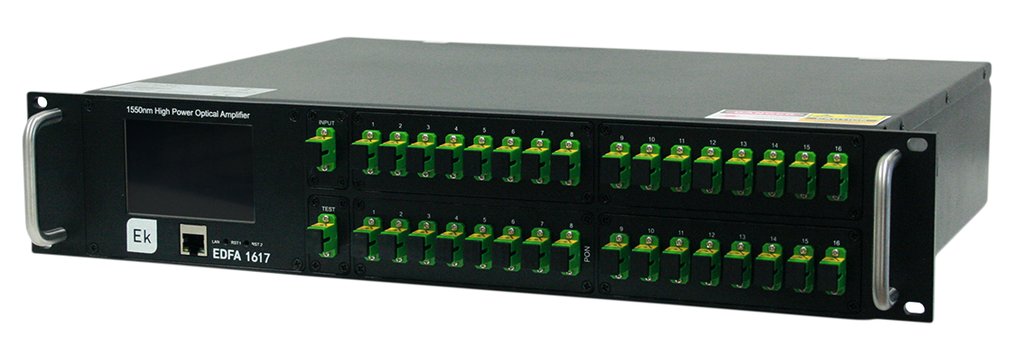 EDFA 1617 · EDFA 16 vías + multiplexor. 31dBm