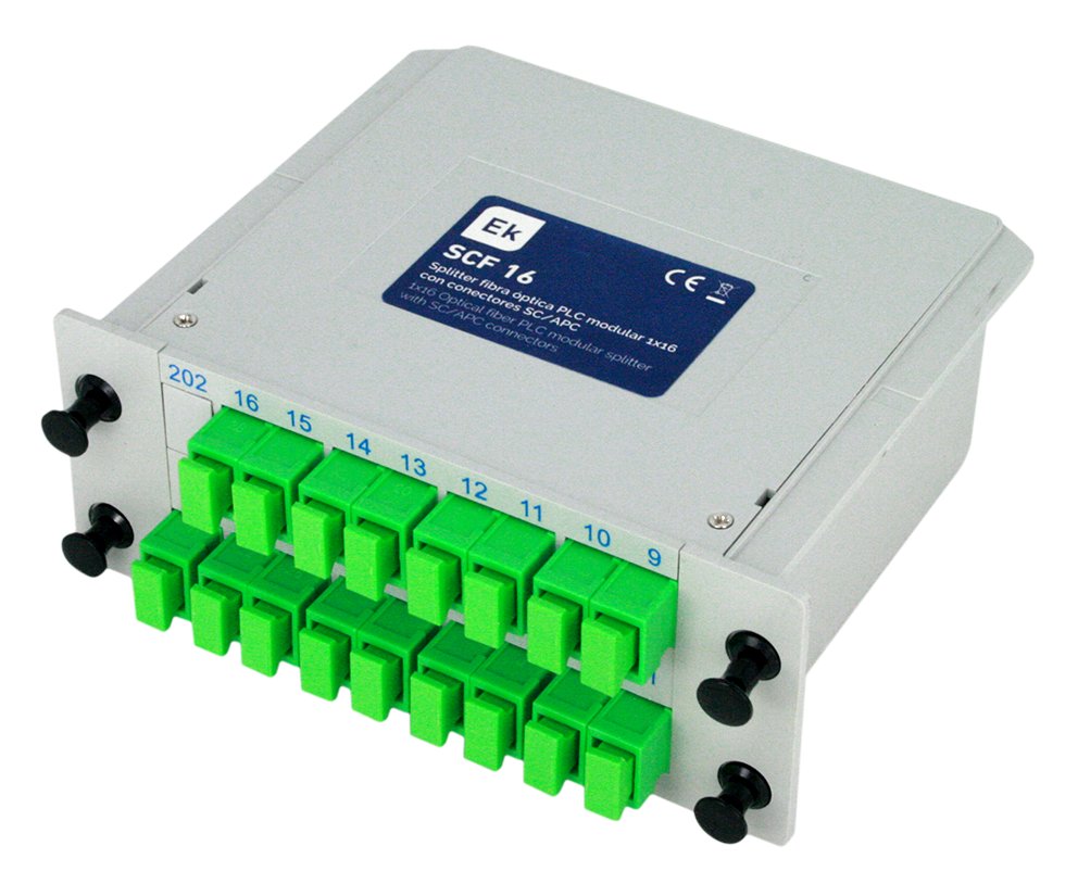 SCF 16 · Splitter óptico cassette 1x16 SC/APC