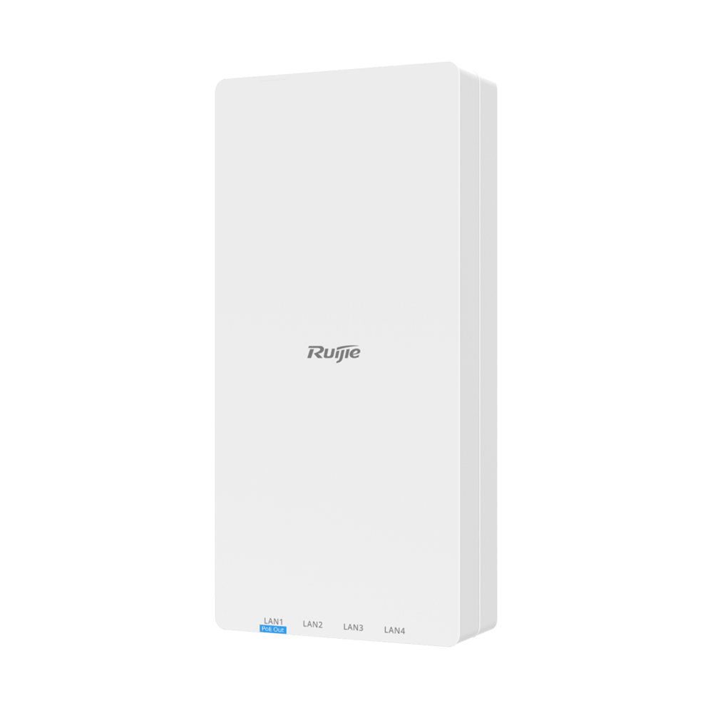 Punto de acceso Wi-Fi 6 AX3000 de alto rendimiento - Triple-Play: Wi-Fi, IPTV y servicios telefónicos - Convierte teléfonos analógicos en teléfonos IP - Puerto óptico SC de 2.5 Gbps y 4 puertos RJ45 - - RG-APF1260(MG-P)