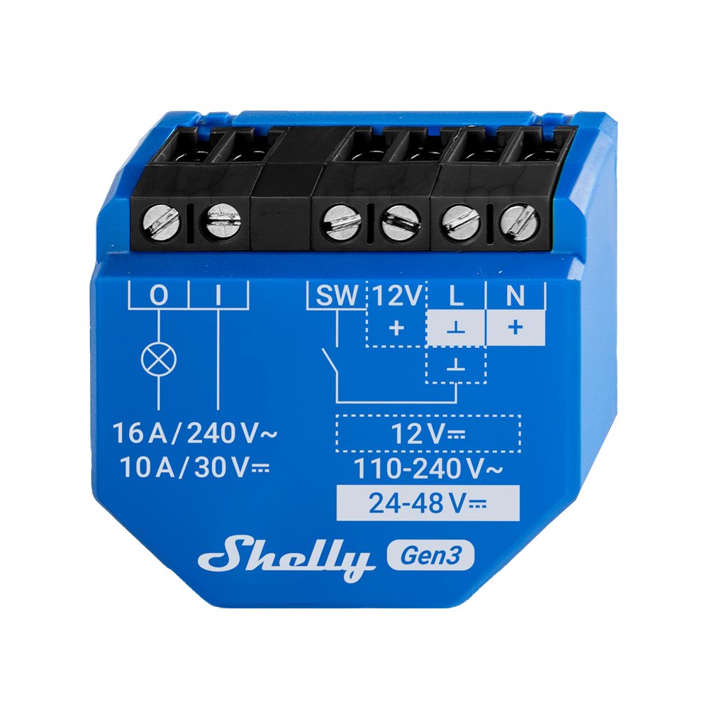 Relé Shelly 1 Gen3 - Controlador Inteligente